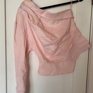 Pink Off-Shoulder Top